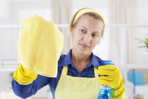 Local cleaner preparing a short-let property near Royal Docks