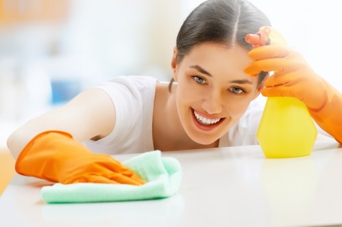 Post-build cleaning in an E16 apartment after renovation