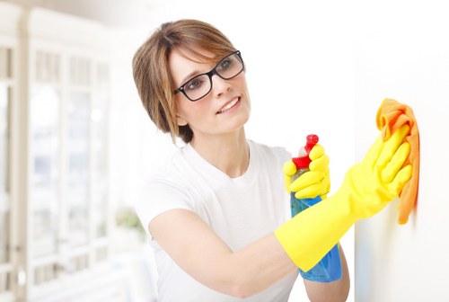 Professional deep cleaning service for an E16 home interior