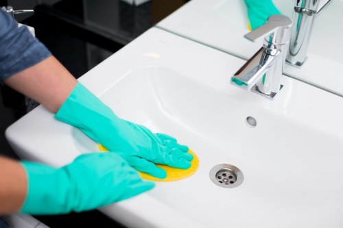 Cleaning appointment access preparation for an E16 flat