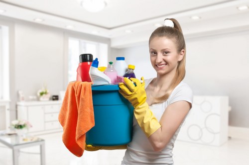 Cleaning equipment used for deep carpet care in a commercial property