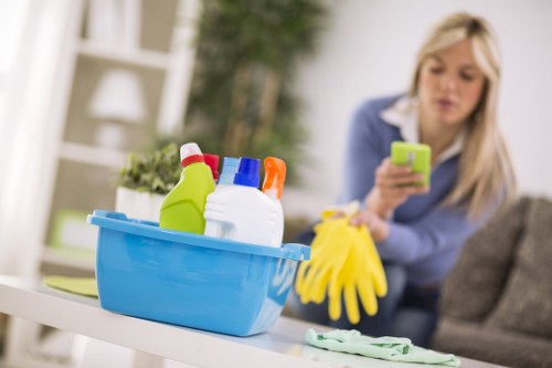 Commercial rug cleaning service for offices and reception areas in E16