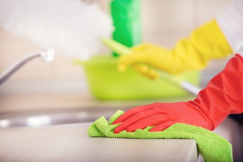 Thorough local cleaning team preparing a property in E16